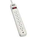 Tripp Lite Surge Protector, 6 Outlet, 790 Joules, 15' Cord, White TRPTLP615